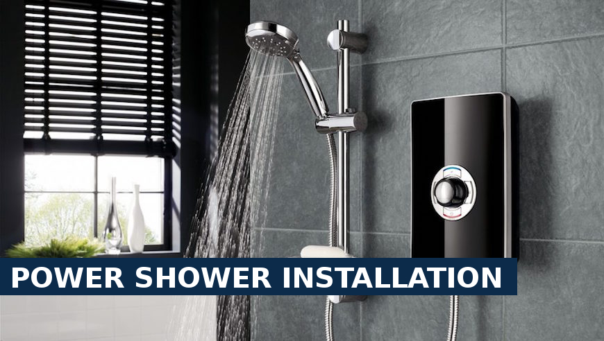 Power shower installation Heston